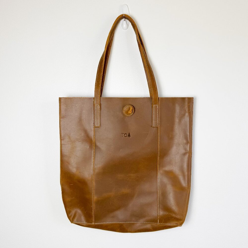 The Outdoor Institute Leather Tote Bag  Navajo Brown